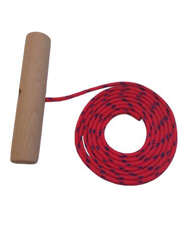 Sznurek do ciągnięcia sanek z uchwytem drewnianym Drewmax AD300 1,5m 2/7