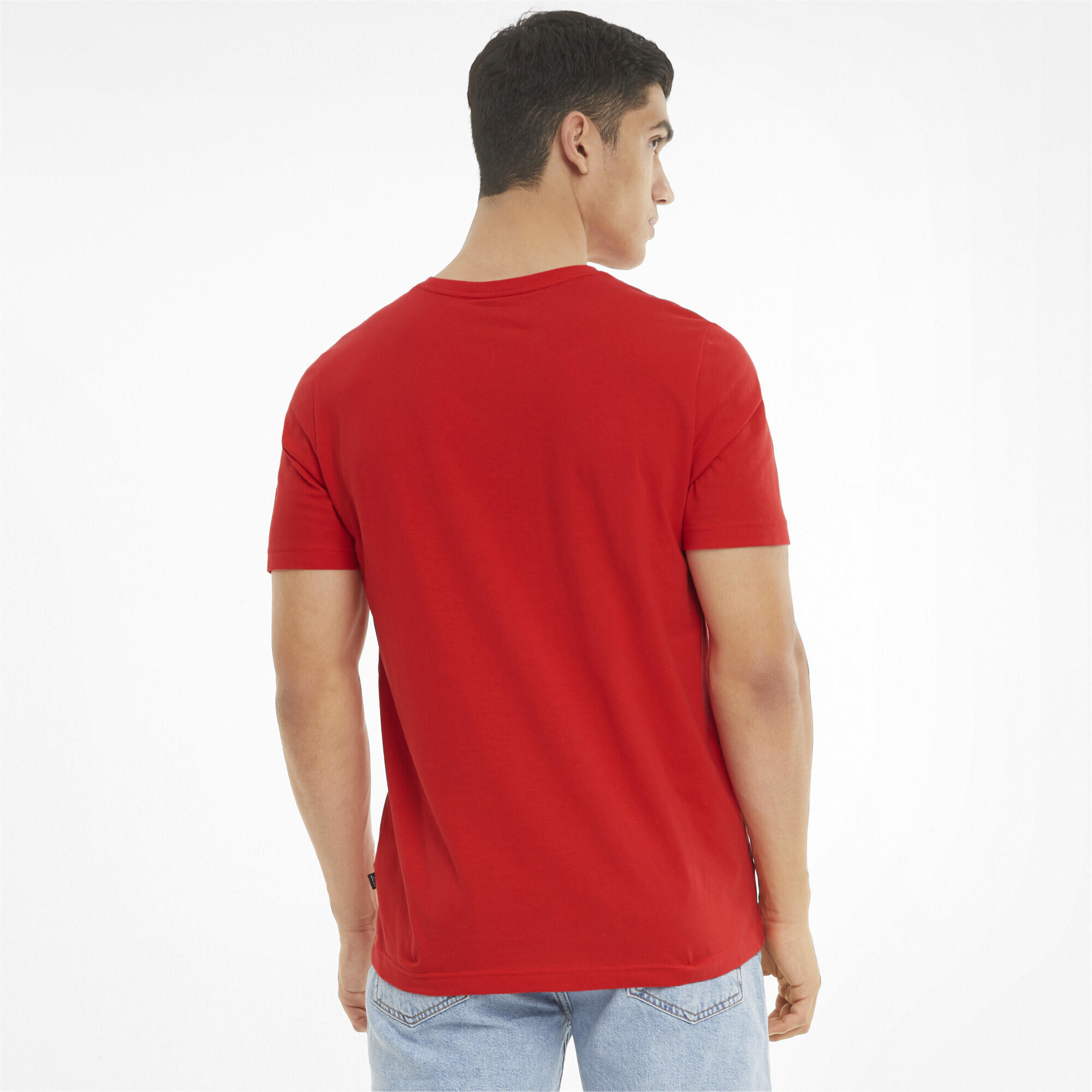 Camiseta Essentials Logo Hombre PUMA High Risk Red 3/7