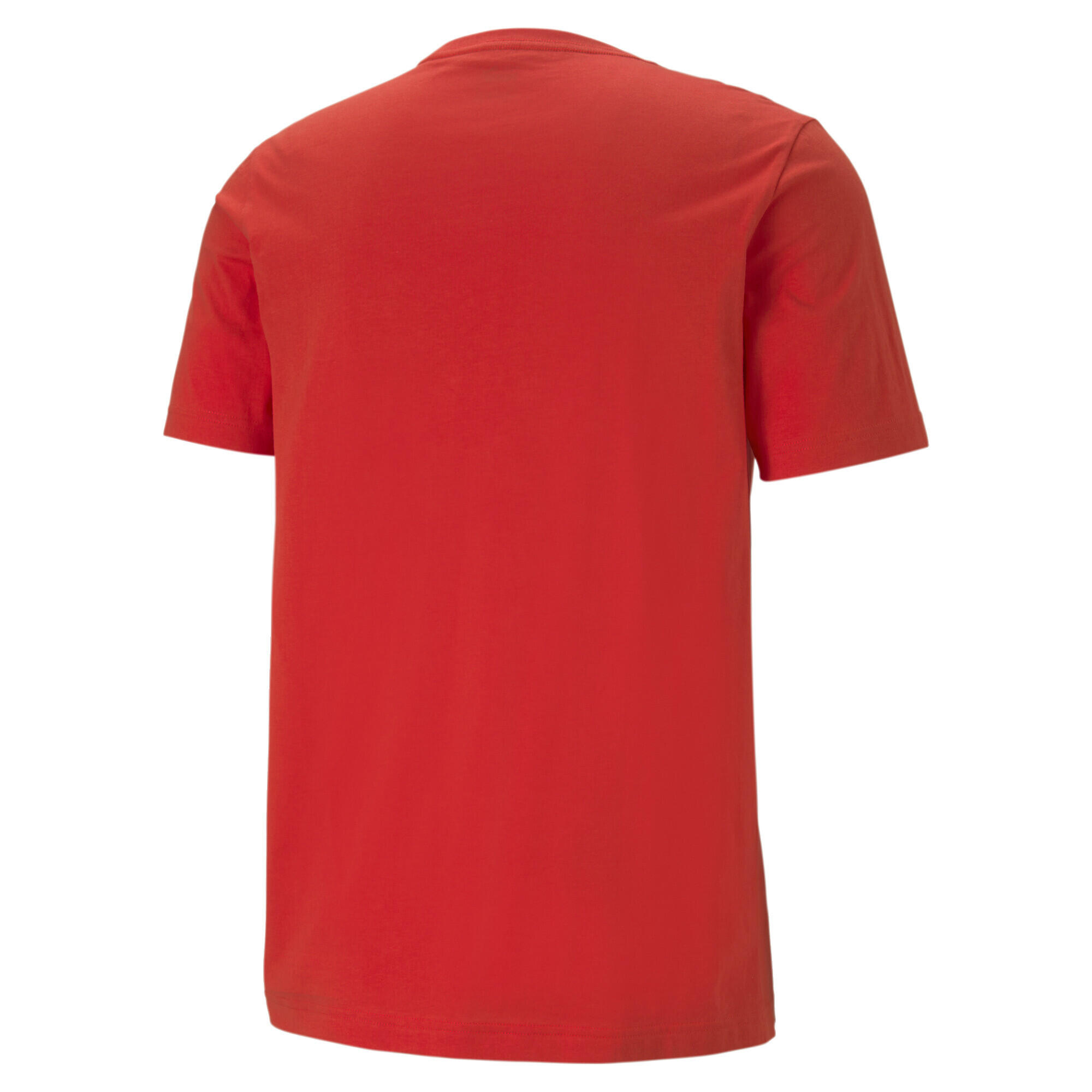 Camiseta Essentials Logo Hombre PUMA High Risk Red 5/7