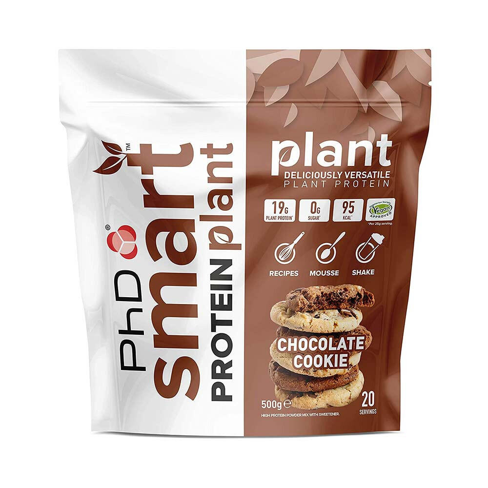 PHD NUTRITION PhD Nutrition | Smart Protein Plant Powder | Chocolate Cookie Flavour | 500g