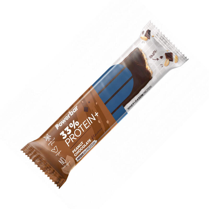 Boîte protein plus bar 33% (10X90g) | Chocolat Cacahuète