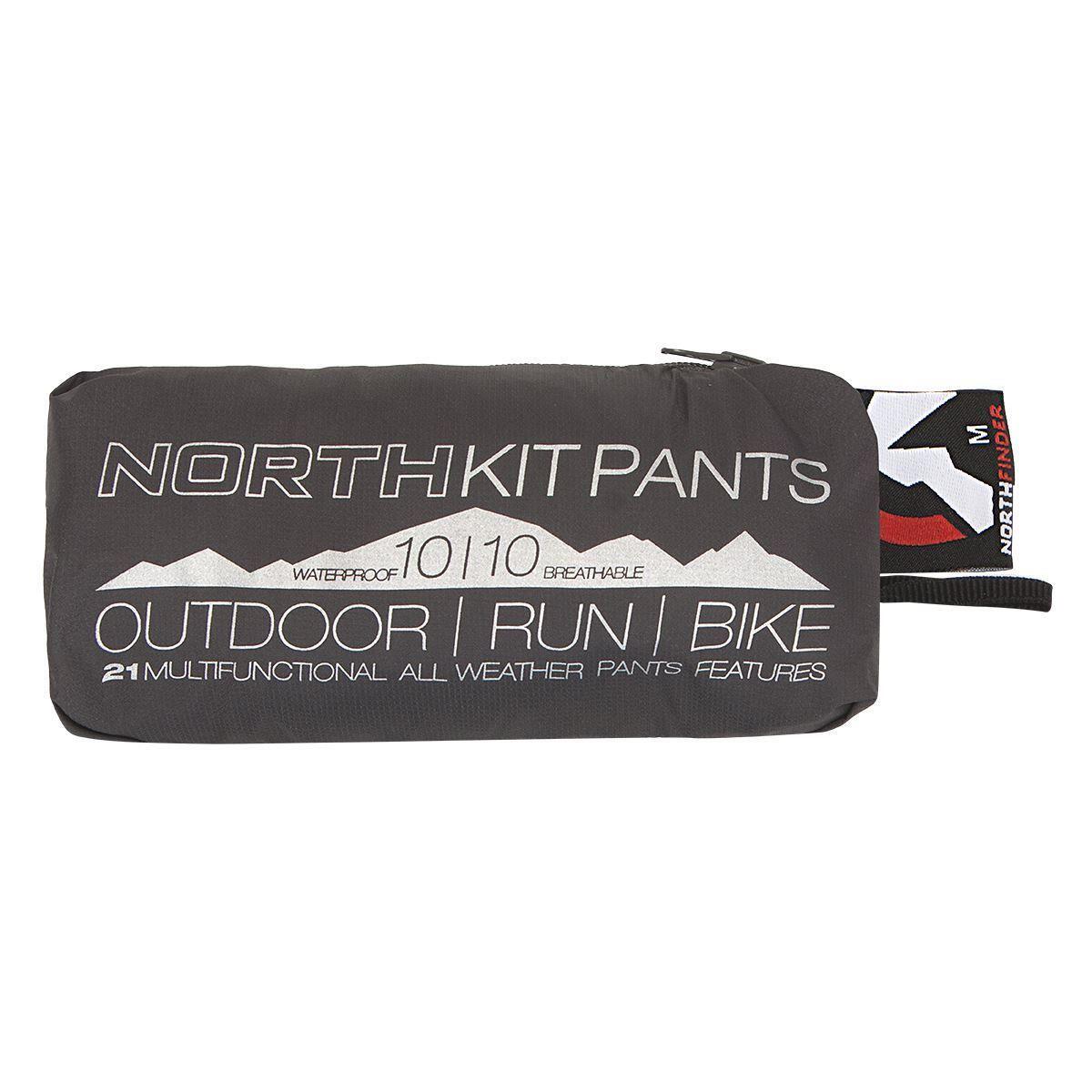 Pánské nepromokavé multisportovní kalhoty sbalitelné 2L NORTHKIT 5/7