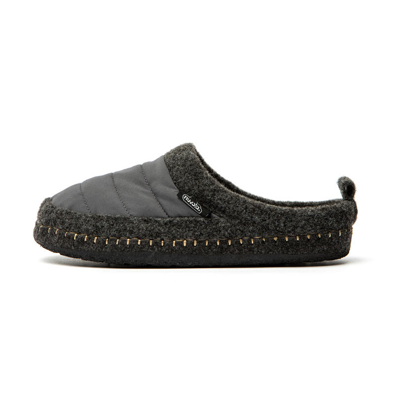 Nuvola grijze unisex slippers met rubberen zool