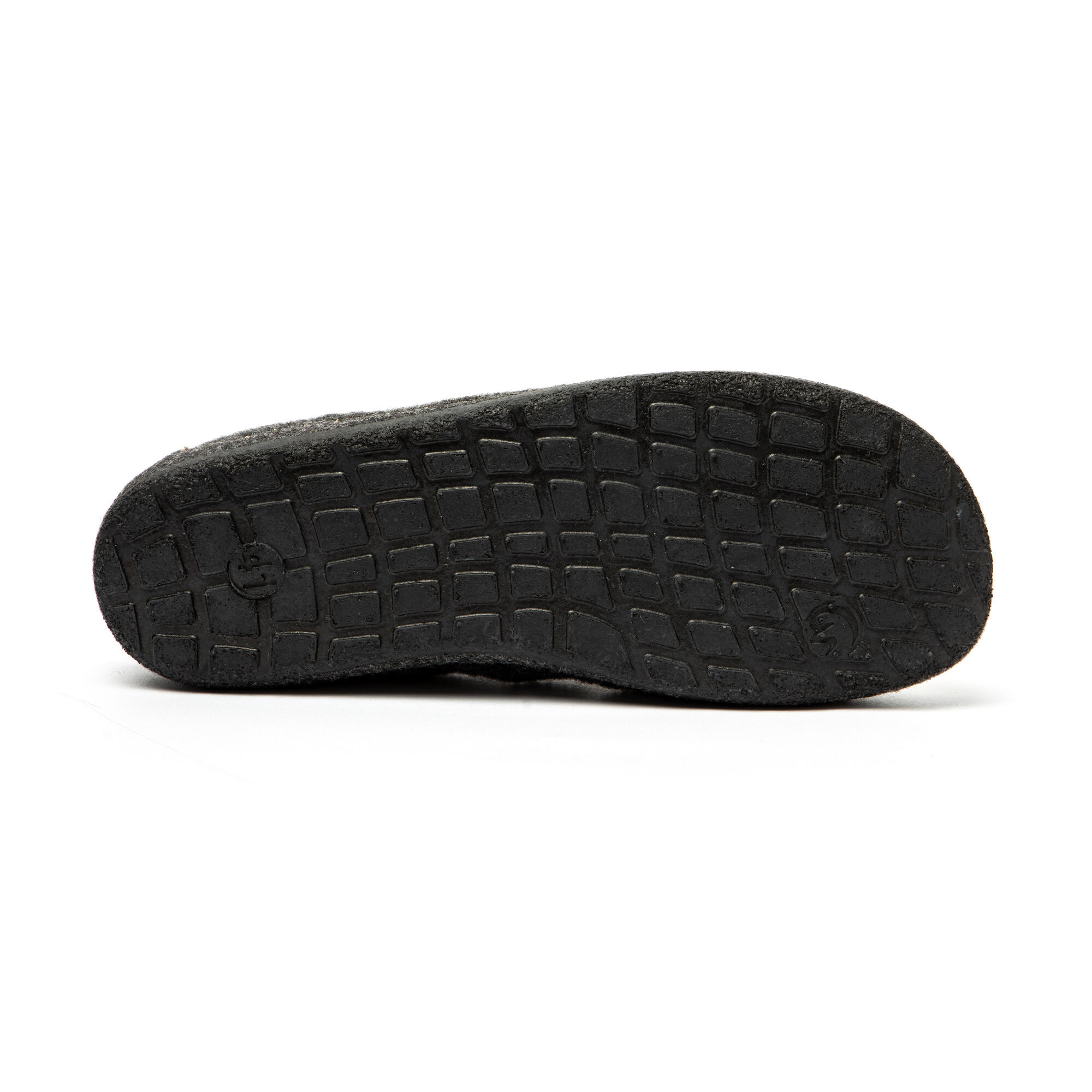 Chaussons unisex Nuvola de couleur moutarde avec semelle en gomme 5/6