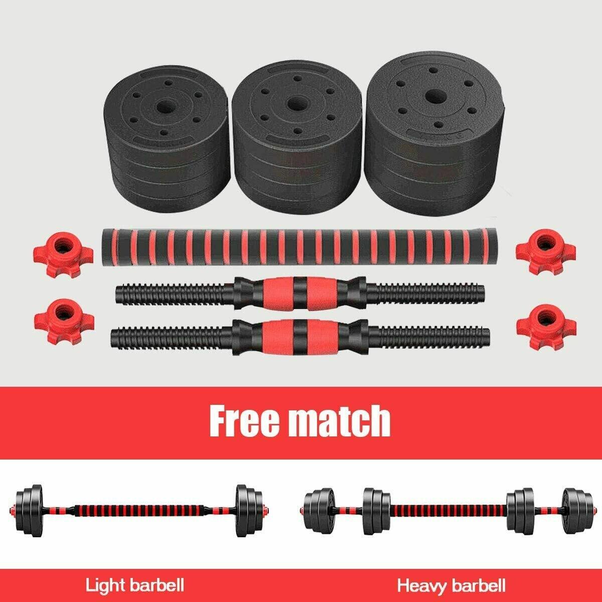 Kit 15 kg de Mancuernas 2 en 1 Ajustables MultiFit 2/3