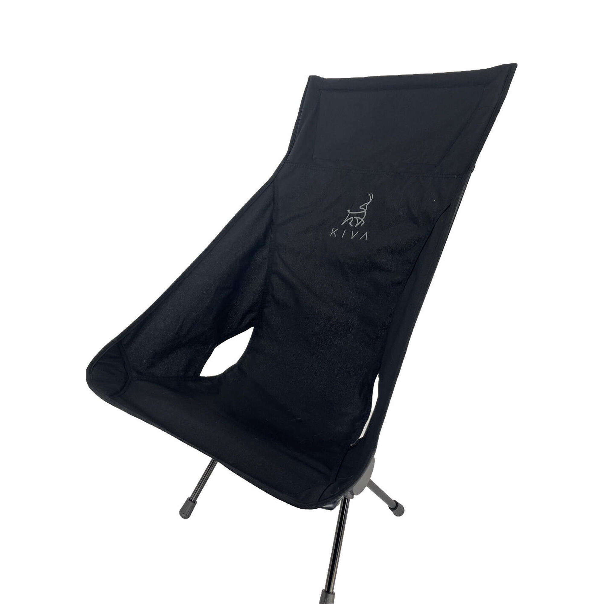 Premium Hightback Camping Chair Black