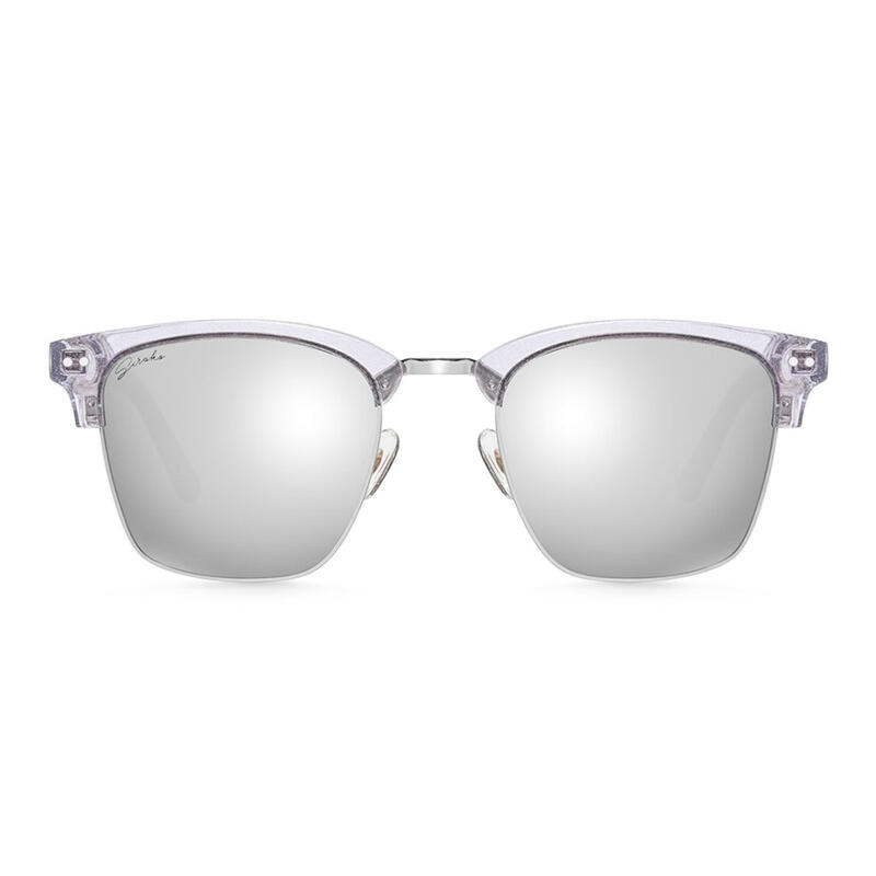 Herren und Damen Surf Modesonnenbrille aus Edelstahl Skyline SIROKO Weiß