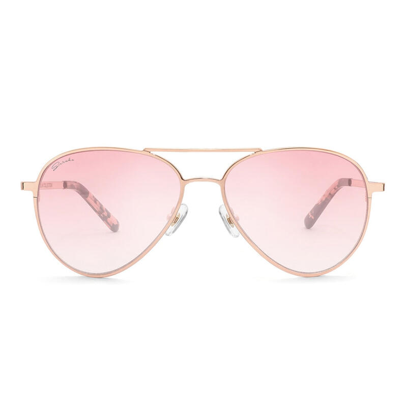 Lunettes de soleil aviateur acier inox Surf Homme et Femme San Siro Pêche Rosé