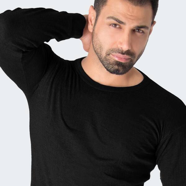 3 t-shirts thermiques | Sous-vêtements | Hommes | Polaire | Noir