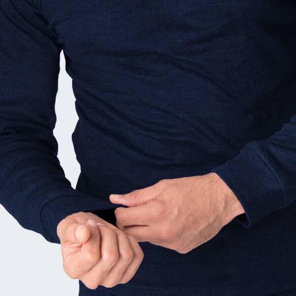 2 t-shirts thermiques | Sous-vêtements | Hommes | Polaire | Anthracite/Bleu 5/5