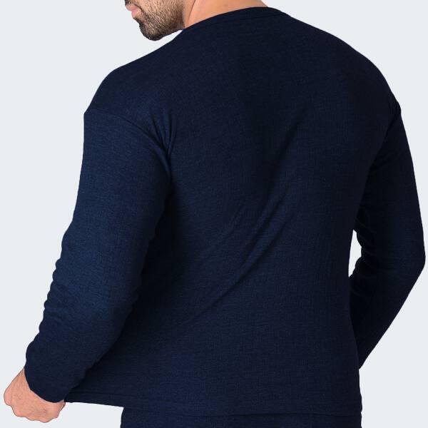 2 t-shirts thermiques | Sous-vêtements | Hommes | Polaire | Anthracite/Bleu 4/5