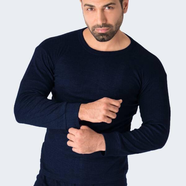 3 t-shirts thermiques | Sous-vêtements | Hommes | Polaire | Bleu