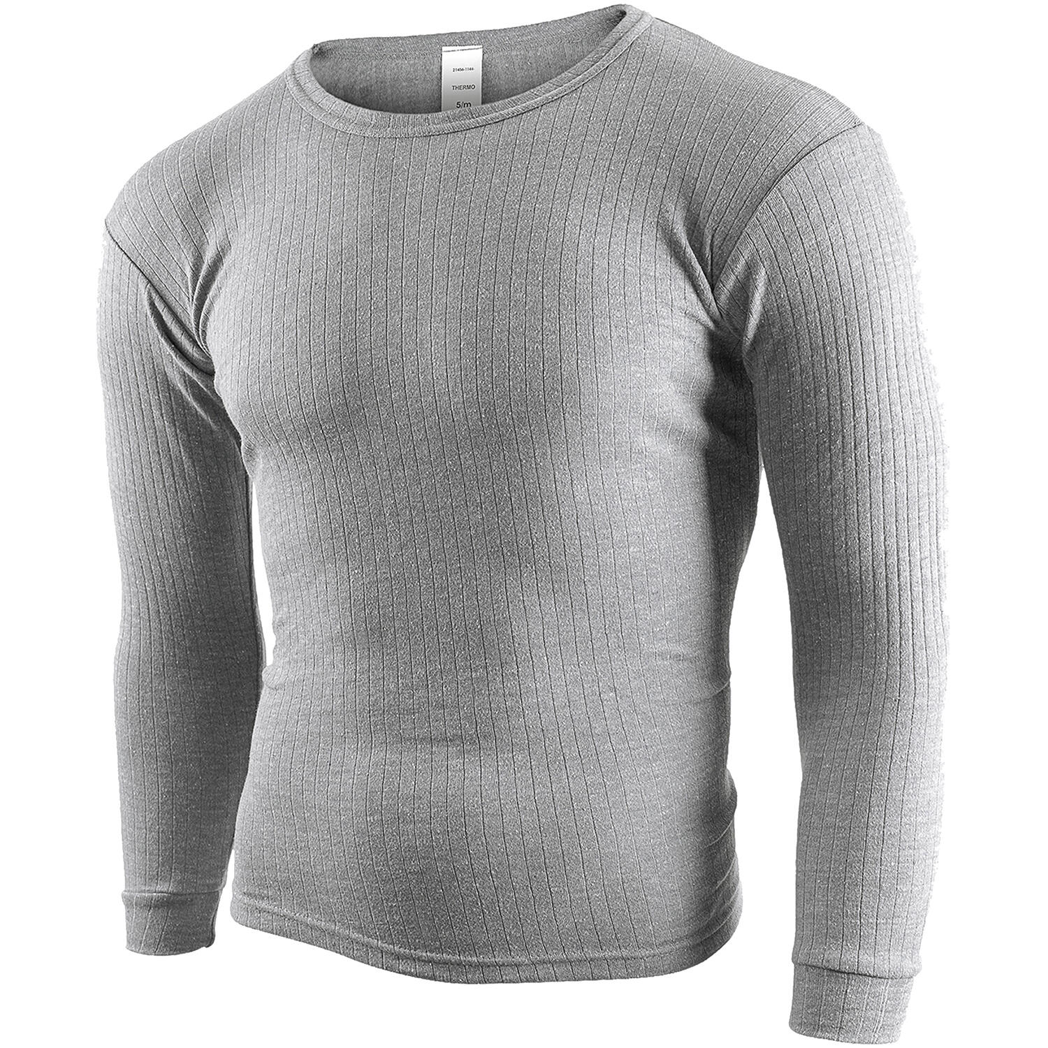 Thermal T-shirts | Underwear | Men's | Fleece-lined | Grey