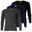 3 t-shirts thermiques | Sous-vêtements | Hommes | Polaire | Anthracite/Bleu/Noir