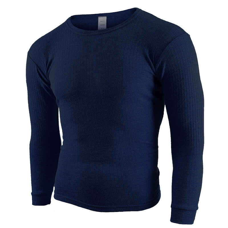 Thermounterhemd Herren | Funktionsunterhemd | Innenfleece | Blau