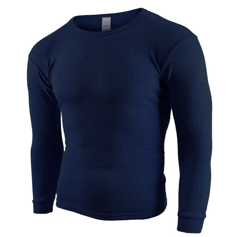 Maglietta termica | Maglia sportiva | Uomo | Pile interno | Blu