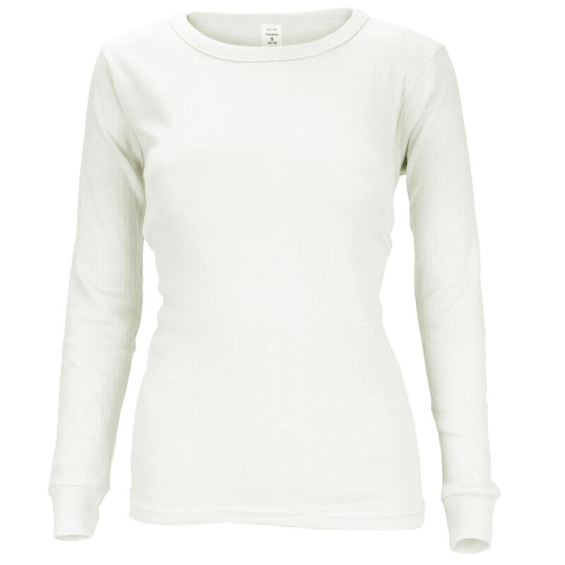 Thermoonderhemd voor dames | Sportonderhemd | Binnenkant fleece | Crème