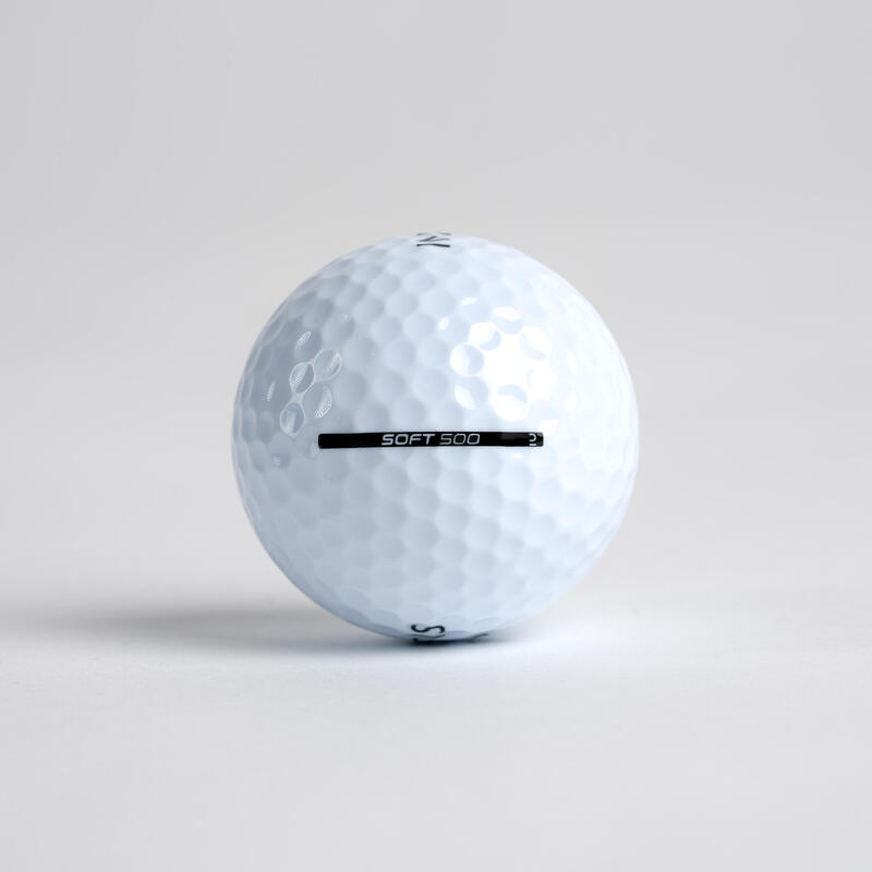 Refurbished - Golfbälle Inesis Soft 500 12 Stück weiss  - HERVORRAGEND