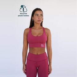 Mallas deportivas de talle medio fitness Mujer Luxe SIROKO Malva