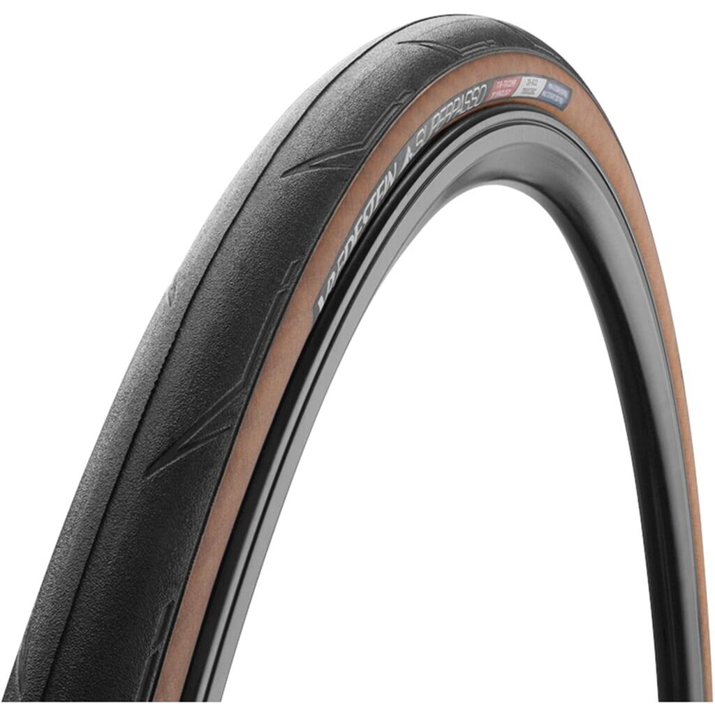 Opona Do Roweru Szosowego Superpasso 700 X 25C Czarna/Przezroczysta