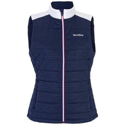 Women's navy blue tecnifibre sleeveless vest