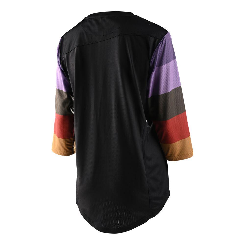 Maillot VTT ultra stretch manches trois-quarts MISCHIEF pour femme Noir 2/2