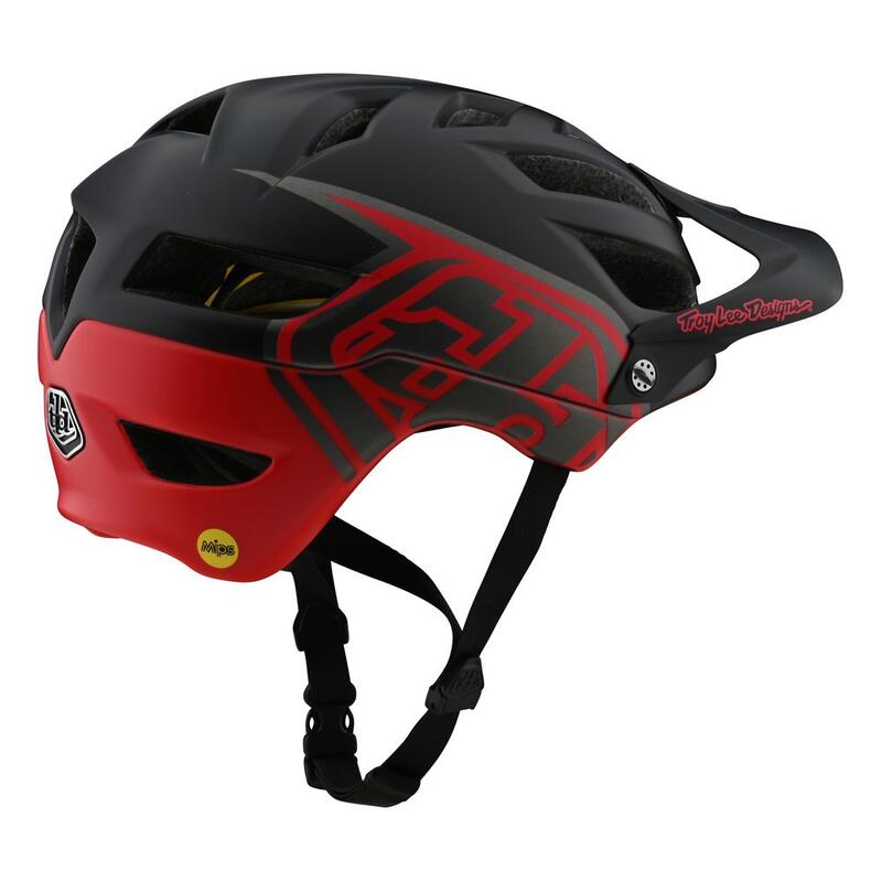 A1 Helm (MIPS) Classic Helm - Zwart/Rood