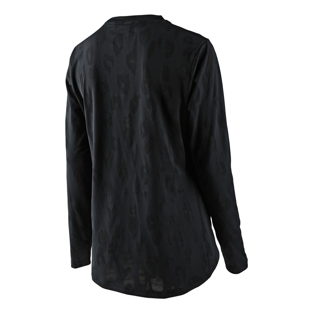 Maillot vélo VTT femme LILIUM JACQUARD Noir 2/2