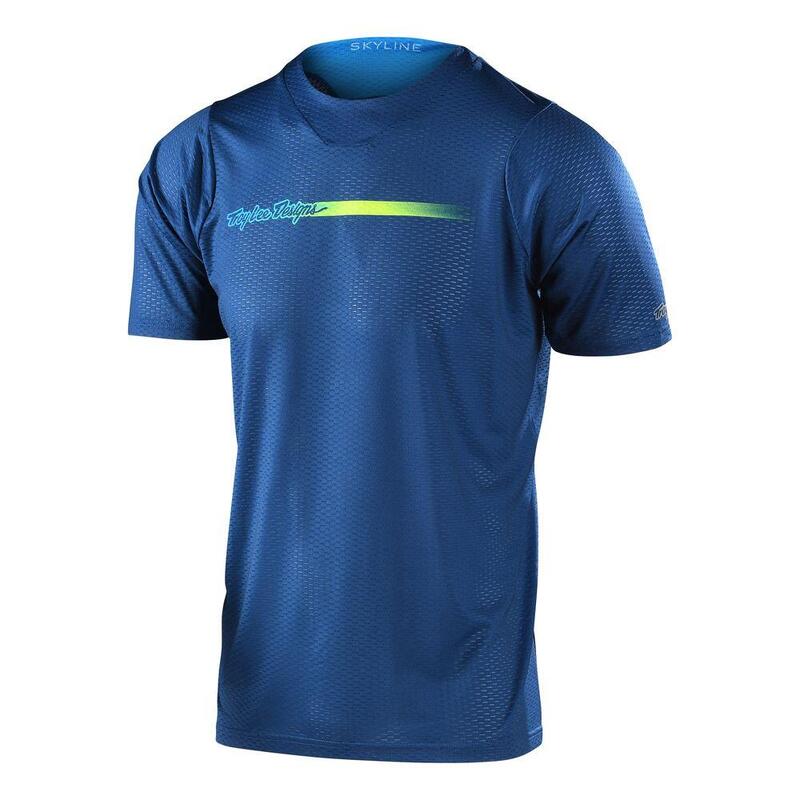 Maglia MTB SKYLINE AIR a manica corta ultra leggera Blu Uomo