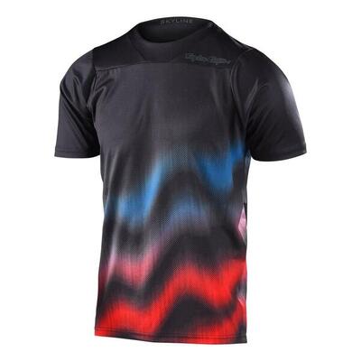 Herren-Radtrikot MTB SKYLINE WAVE Schwarz