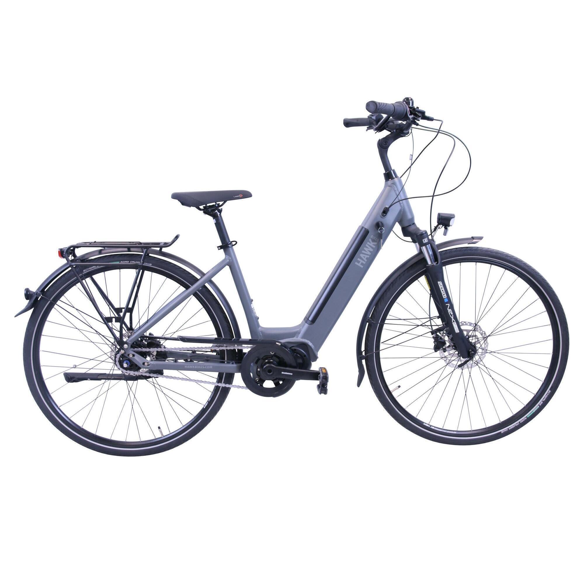 HAWK BIKES HAWK eTrekking Integrated Lady E-Bike Damen 28 Zoll Mittelmotor 7 Gang