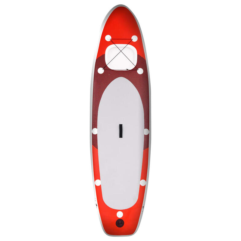 Juego de tabla paddle surf inflable roja 360x81x10 cm