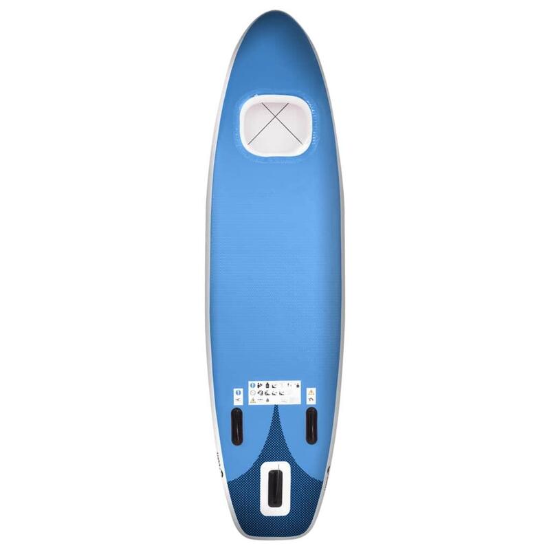 Set de tabla de paddle surf hinchable azul marino 330x76x10 cm