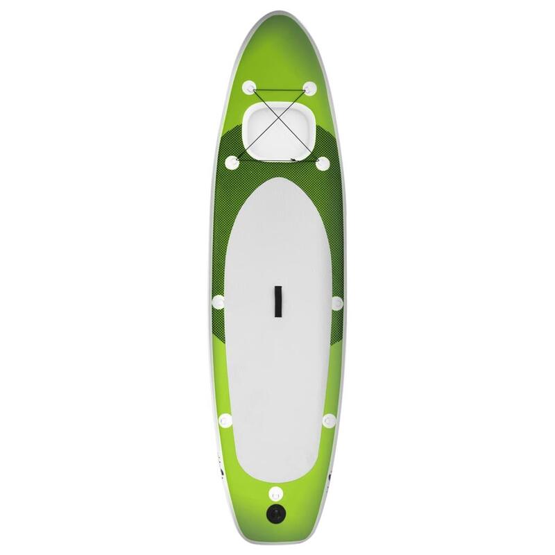 Set de tabla de paddle surf hinchable verde 360x81x10 cm