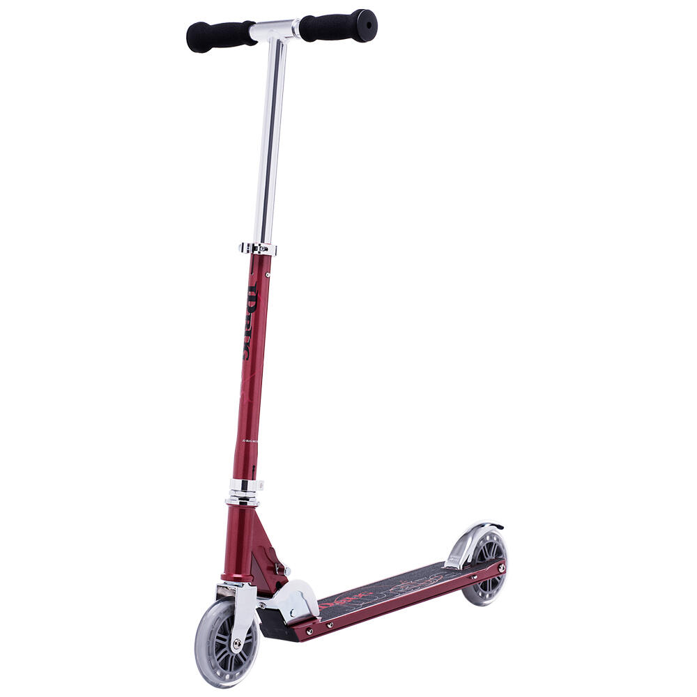 JD BUG CLASSIC STREET FOLDING CHILDRENS SCOOTER – AGED 8+ - RED GLOW PEARL 2/5