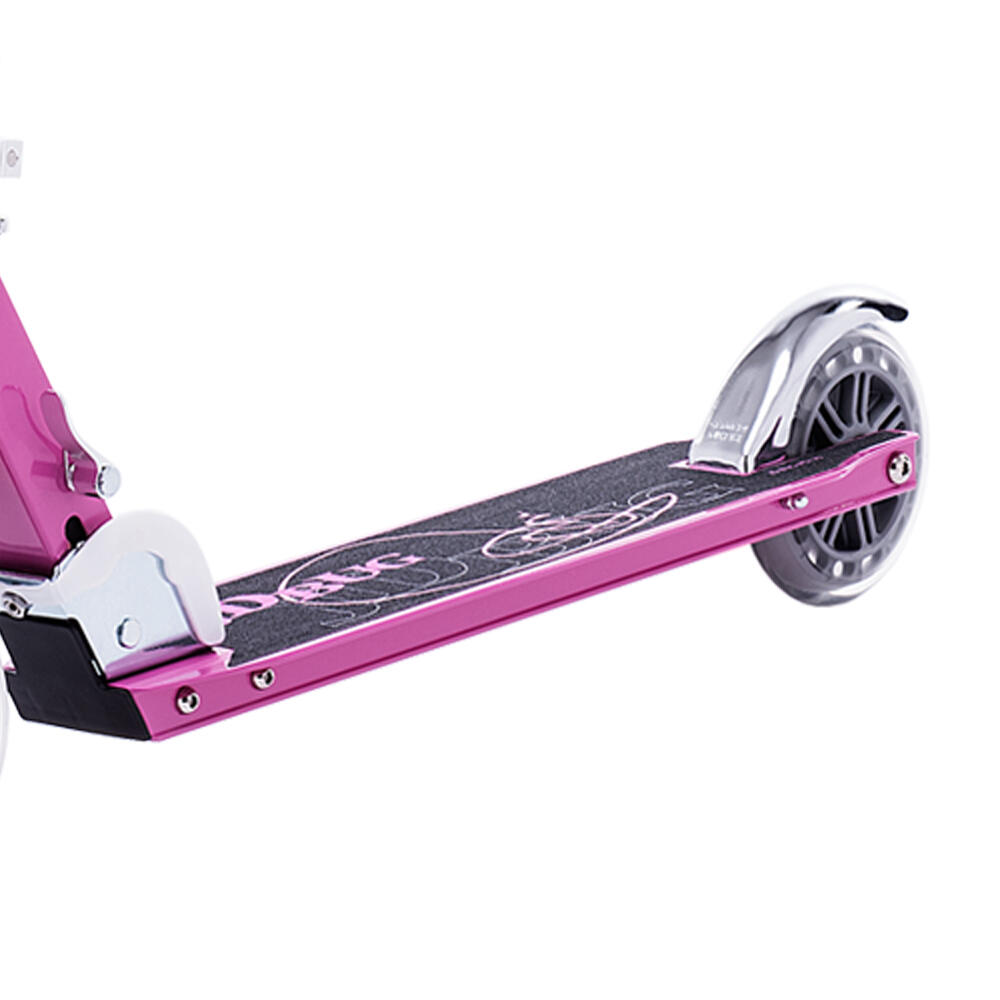 JD BUG CLASSIC STREET FOLDING CHILDRENS SCOOTER – AGED 8+ - PASTEL PINK 4/5