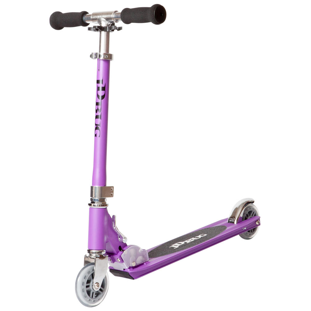 JD BUG ORIGINAL STREET FOLDING SCOOTER inc CARRY STRAP – AGE 8+ - PURPLE MATT 3/5