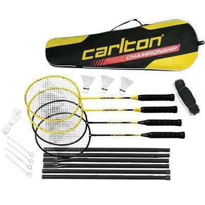 Carlton Tournament Blue/Red 4 Player Badminton Set With Net & Shuttles 2/3