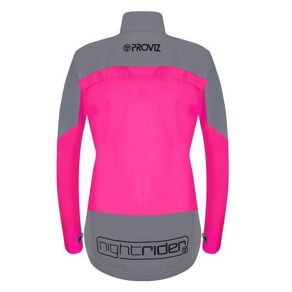 Fahrradjacke Nightrider pink reflektierend