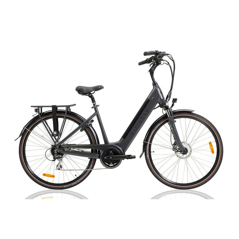 Vélo électrique Villette Commuter pour femmes, moteur central, 8 vitesses, 48 cm