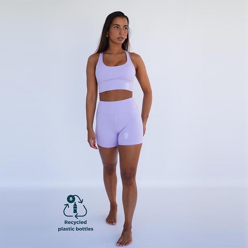 Leggings mallas fitness cortos Sostenible poliéster Mujer Fitplanet Seahorse