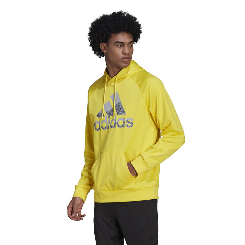 Sweatshirt adidas Aeroready Game and Go Big Logo Hoodie