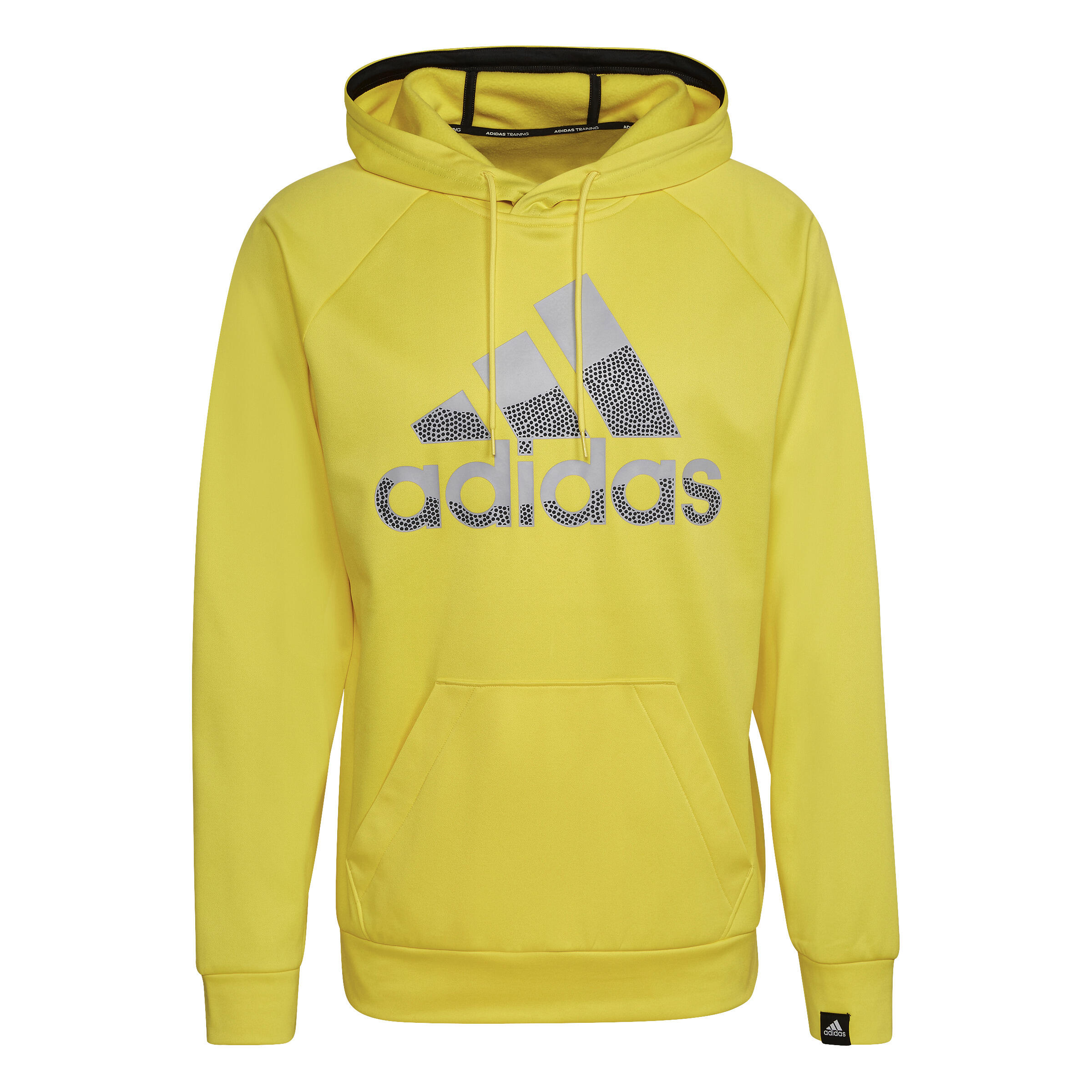 Adidas - Sweatshirt Adidas Aeroready Game And Go Big Logo Hoodie - Sweat-shirt - Jaune - 40 M - Decathlon