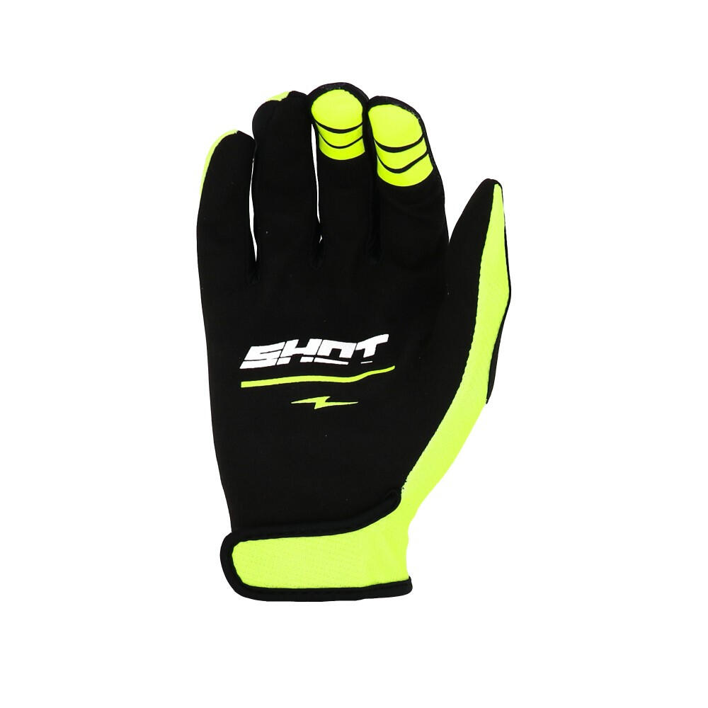 Gants Shot Bmx Rogue Hawk Adulte Jaune SHOT RACE GEAR Decathlon