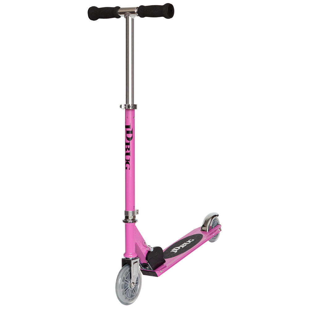 JD BUG JUNIOR STREET FOLDING CHILDRENS SCOOTER - AGED 5+ - PASTEL PINK 2/5