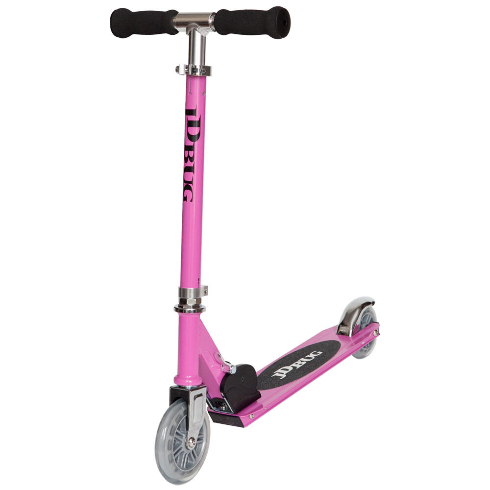 JD BUG JUNIOR STREET FOLDING CHILDRENS SCOOTER - AGED 5+ - PASTEL PINK 1/5