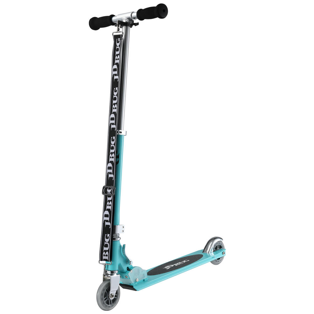JD BUG JD BUG ORIGINAL STREET FOLDING SCOOTER inc CARRY STRAP – AGE 8+ - TEAL MATT