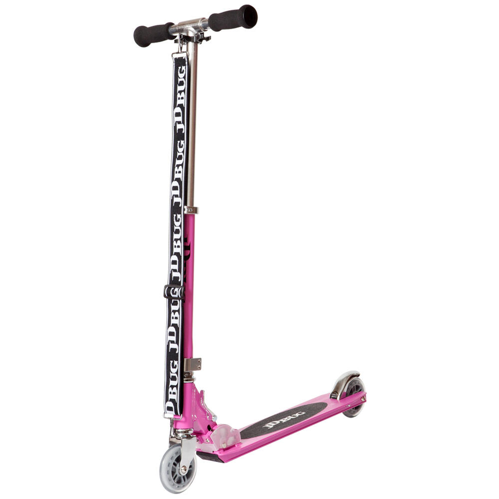 JD BUG JD BUG ORIGINAL STREET FOLDING SCOOTER inc CARRY STRAP – AGE 8+ - PASTEL PINK