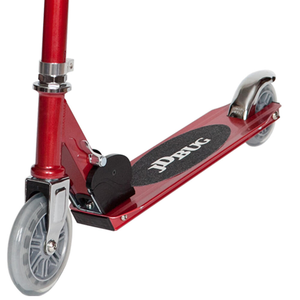 JD BUG JUNIOR STREET FOLDING CHILDRENS SCOOTER - AGED 5+ - RED GLOW PEARL 4/5