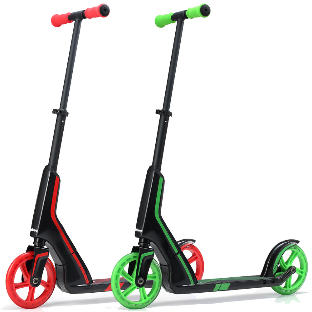 JD BUG PRO COMMUTE BIG WHEEL SCOOTER inc DUAL BEARING SYSTEM – BLACK / GREEN 5/5